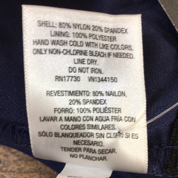 Mossimo Swimsuit Womens‎ Small Dark Night Blue Lace Up One Piece Swimwear - Picture 13 of 14